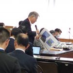 松山市議会委員会にて　とめる会請願の趣旨説明